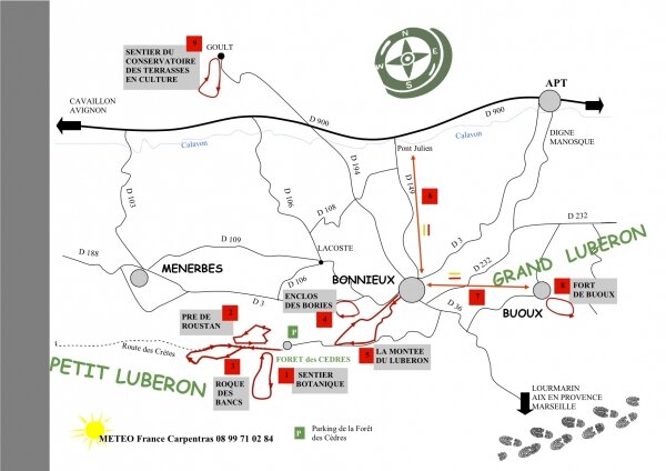 9 RANDONNEES FLECHEES