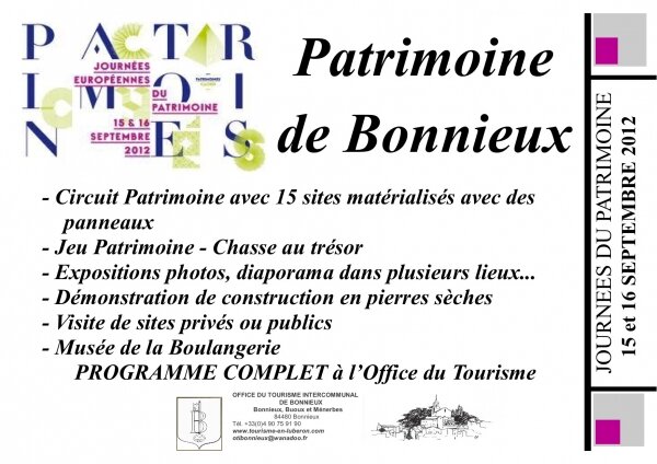 Journées du Patrimoine 2012